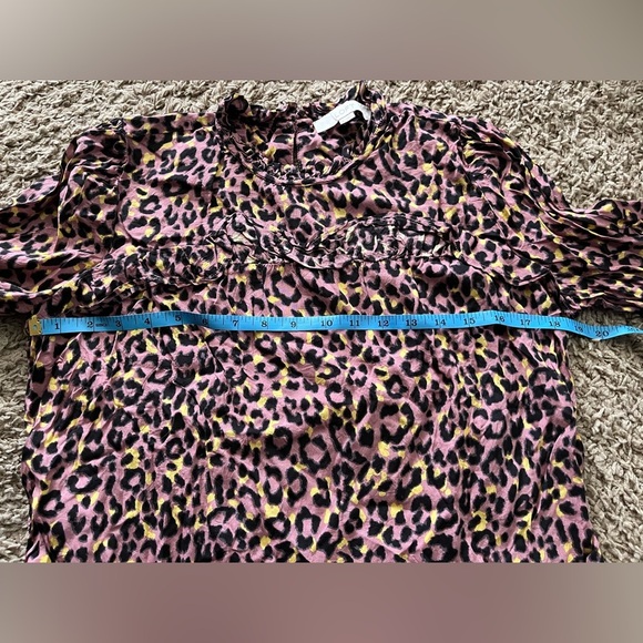 Loft Leopard Print Ruffle Shirt - Picture 7 of 9